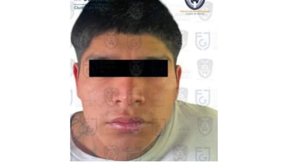 Alexis "N", detenido por el feminicidio de Minerva, de 31 años, y su hija, Dayana, de 2 años de edad