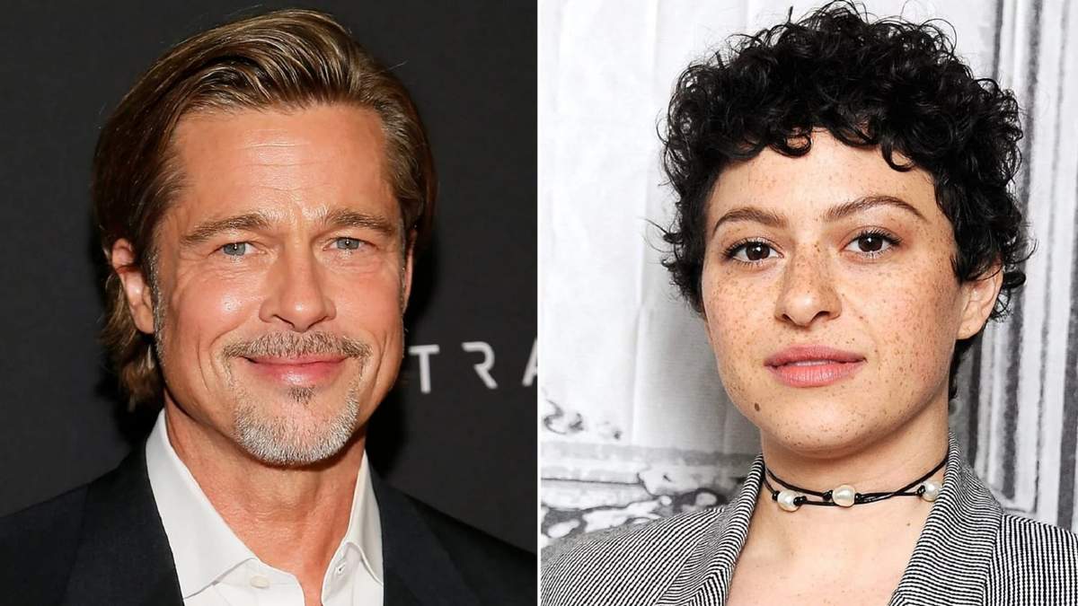 Brad Pitt y Alia Shawkat. Fuente: (Twitter)