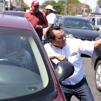 Sheinbaum informa que candidato de Morena en Yucatán tuvo un accidente automovilístico