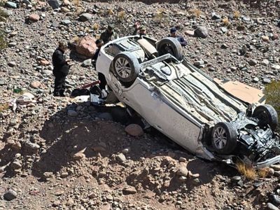 Un hombre resultó gravemente herido tras volcar en la ruta 7