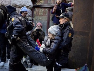 Greta Thunberg, detenida en Noruega durante una protesta