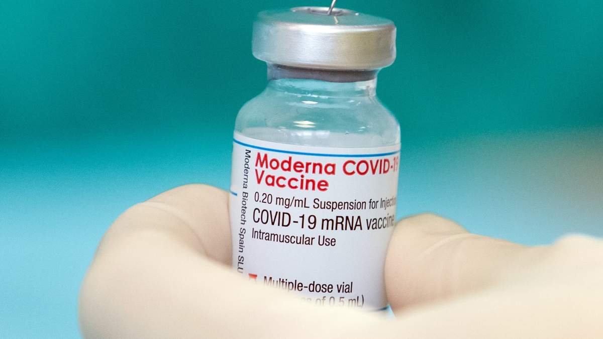 Vacuna contra el coronavirus del laboratorio Moderna. Fuente: (Twitter)