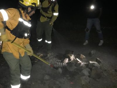 De no creer: hicieron fuego en una zona no habilitada del Mirador Bandurrias
