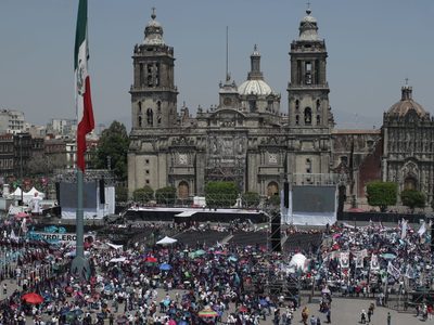 Así es el operativo de seguridad para el inicio de campaña de Sheinbaum en el zócalo capitalino (Video)