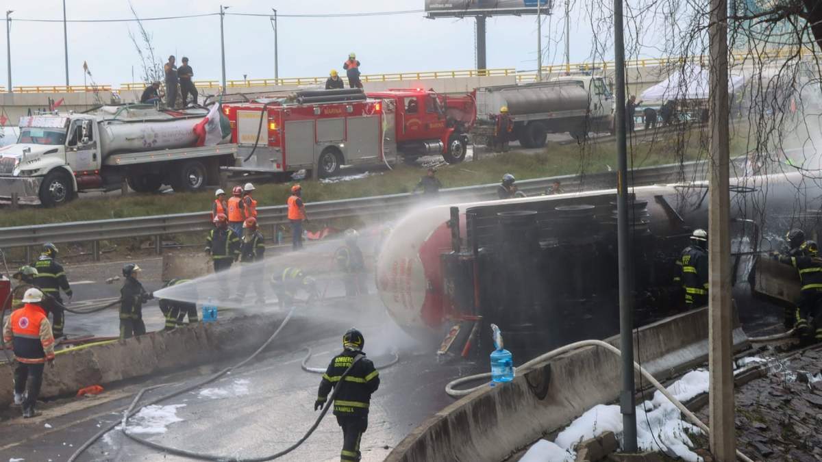 Zona de la explosión en el Puente de la Concordia