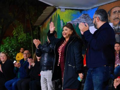 Clara Brugada presume que lleva 40 puntos de ventaja sobre Santiago Taboada