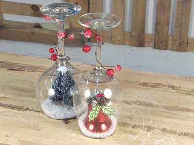 Con 2 copas que no uses y adornos del año pasado: creá esta decoración navideña fabulosa y "low cost"