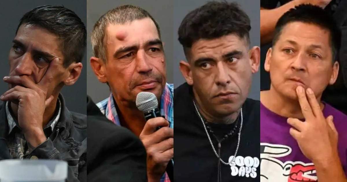 Los cuatro condenados a prisión perpetua por haber secuestrado y asesinado a Otoño Uriarte en 2006. Fuente (X)
