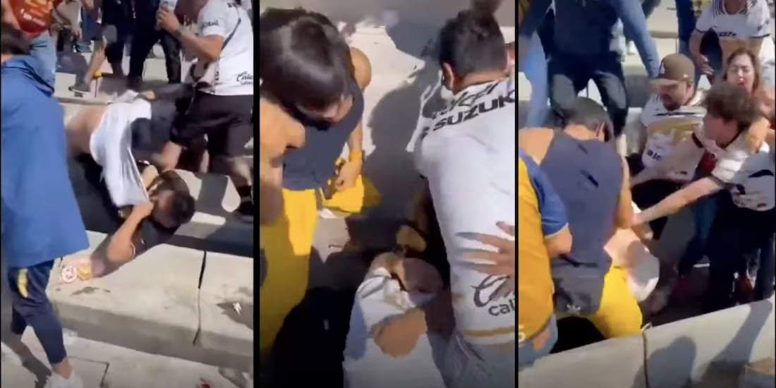 Captan pelea en gradas del Olímpico Universitario; Liga MX confirma detención de agresores