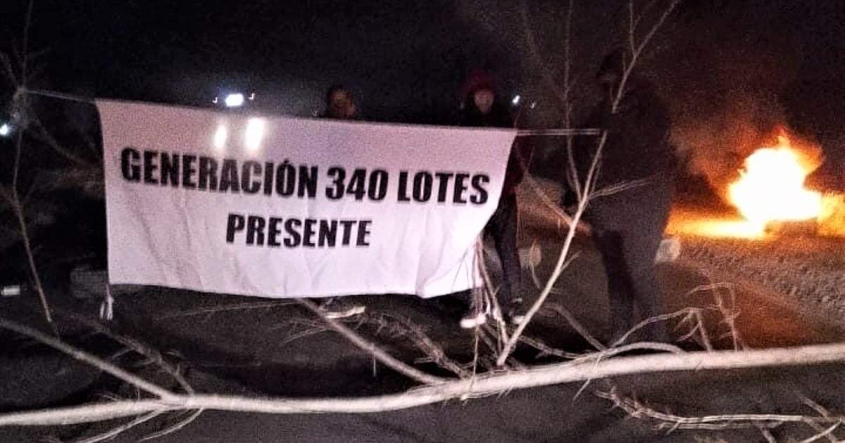 Corte de la Ruta 7. Fuente: (Facebook)