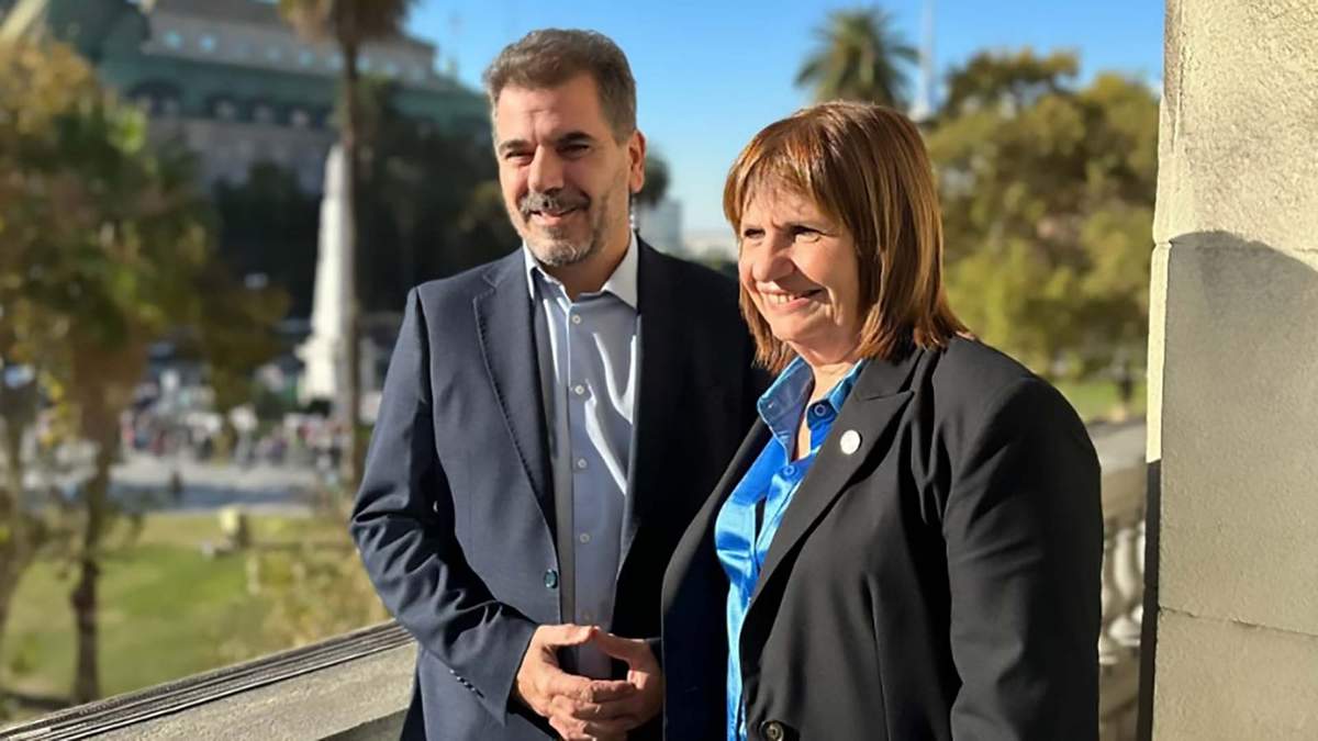 Patricia Bullrich y Cristian Ritondo. Fuente: (Twitter)