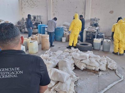 FGR destruye más de seis toneladas de precursores químicos y más 400 mil tabletas de fentanilo