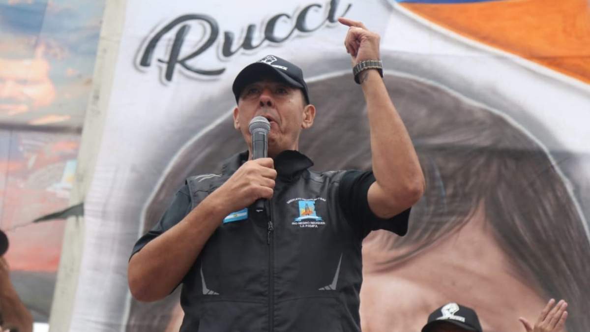 El secretario general del Sindicato del Petróleo de Neuquén, Marcelo Rucci. Fuente: (Prensa Petroleros)