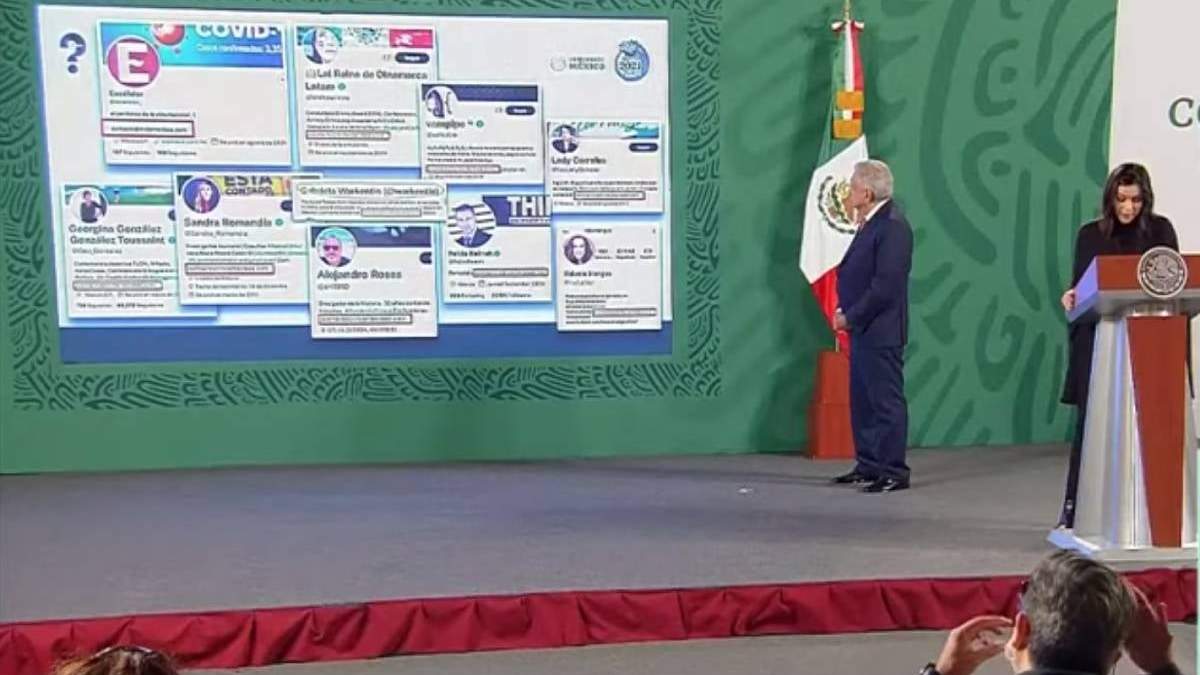 García Vilchis en la conferencia del presidente