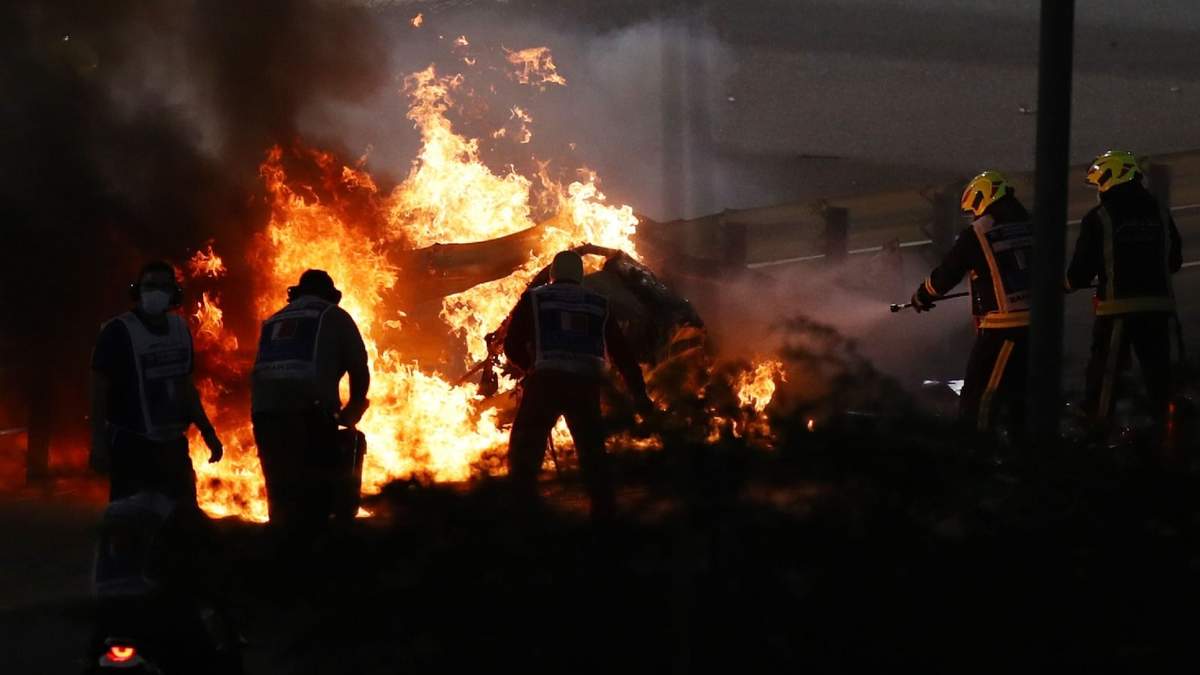 Fuego en la F1. Fuente: (Instagram)