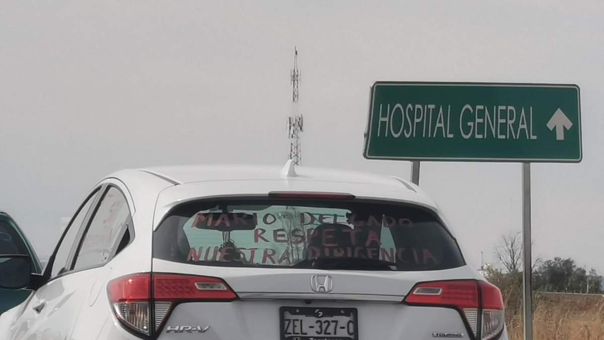 La protesta de morenistas en Zacatecas
