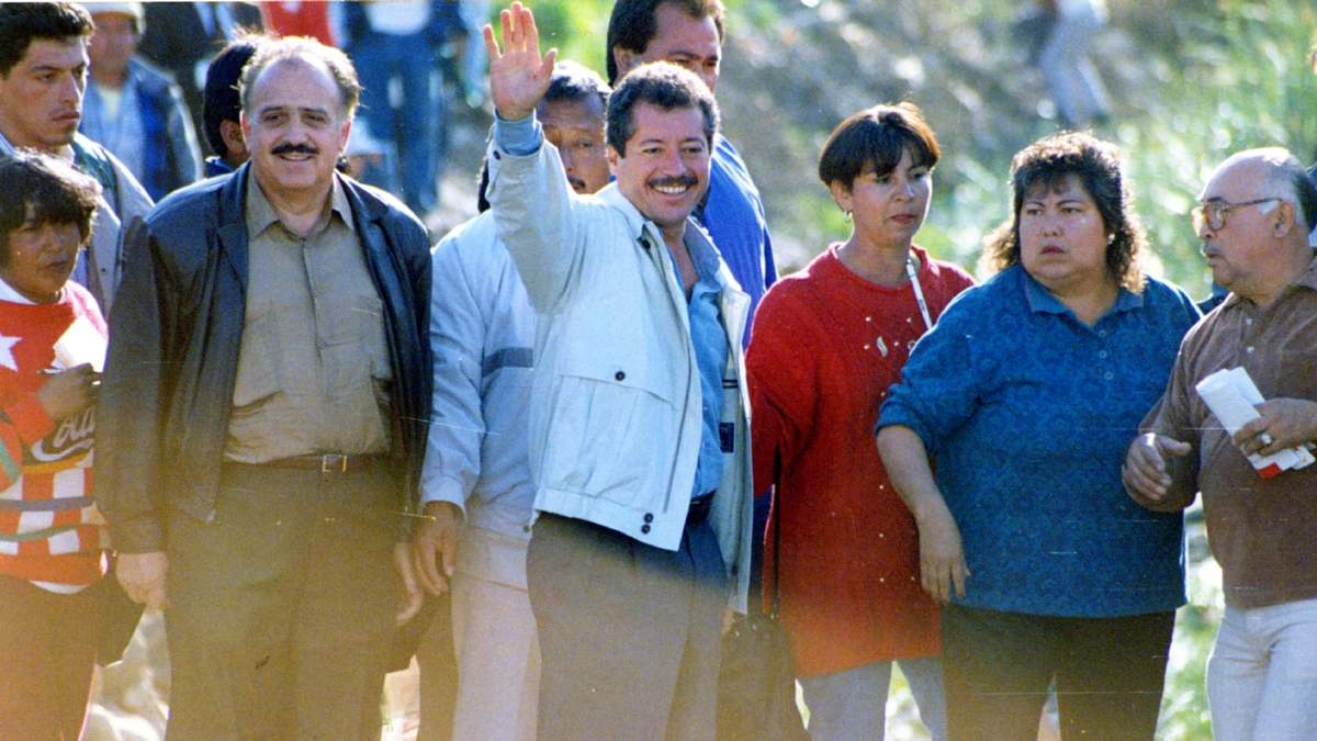 Colosio en el mitín de Lomas Taurinas