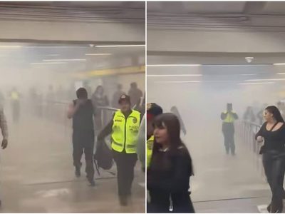 Lanzan petardos durante riña en estación La Raza del Metro; una persona resultó herida