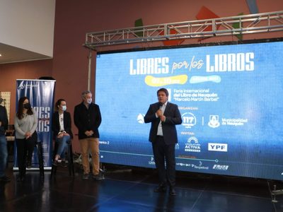 Gaido y Gutiérrez presentaron la Feria del Libro en Neuquén: todos los detalles