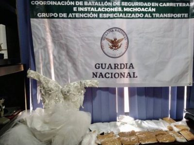 Hallan dos kilos de metanfetamina en un vestido de novia que sería enviado a España