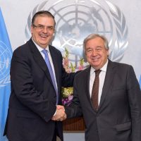 Ebrard: 14 agencias de la ONU ayudarán a México a detener la migración