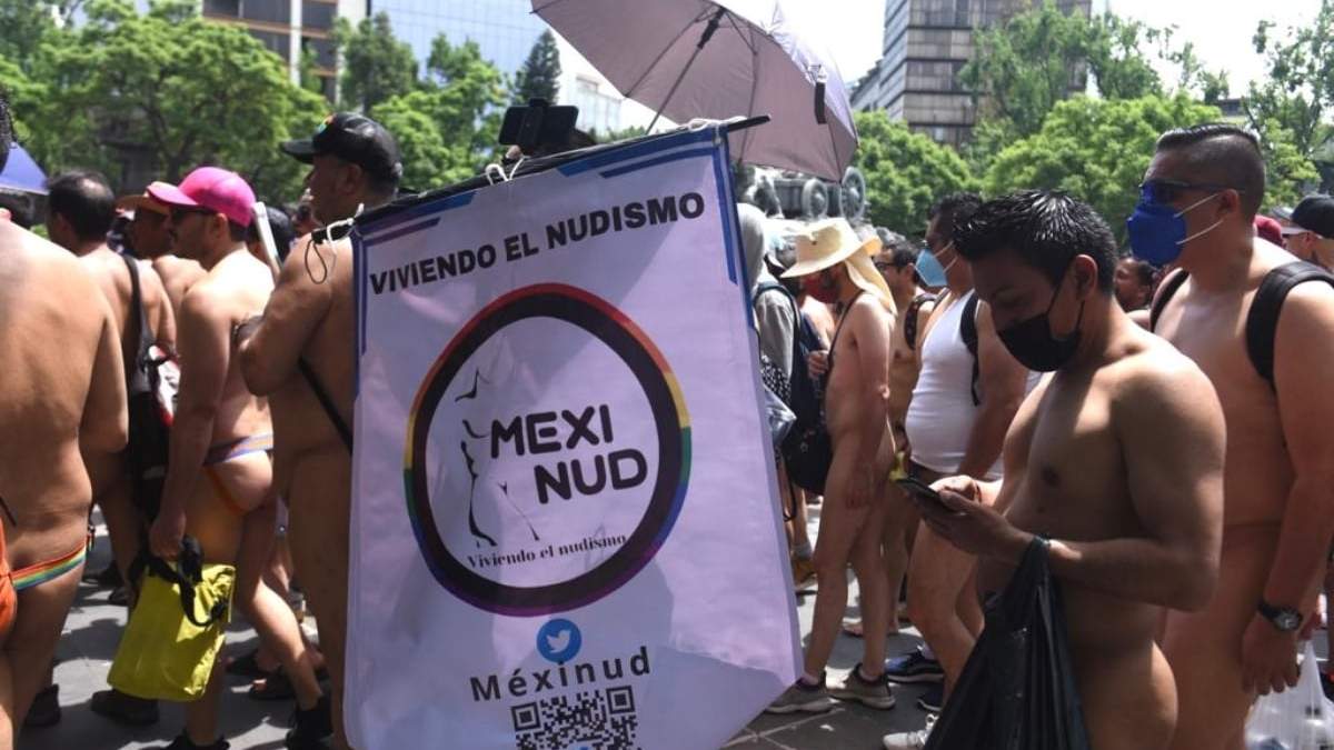 La marcha nudista en la CDMX