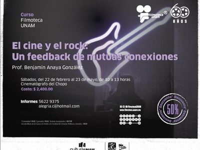 'El cine y el rock”, curso puma de Benjamín Anaya