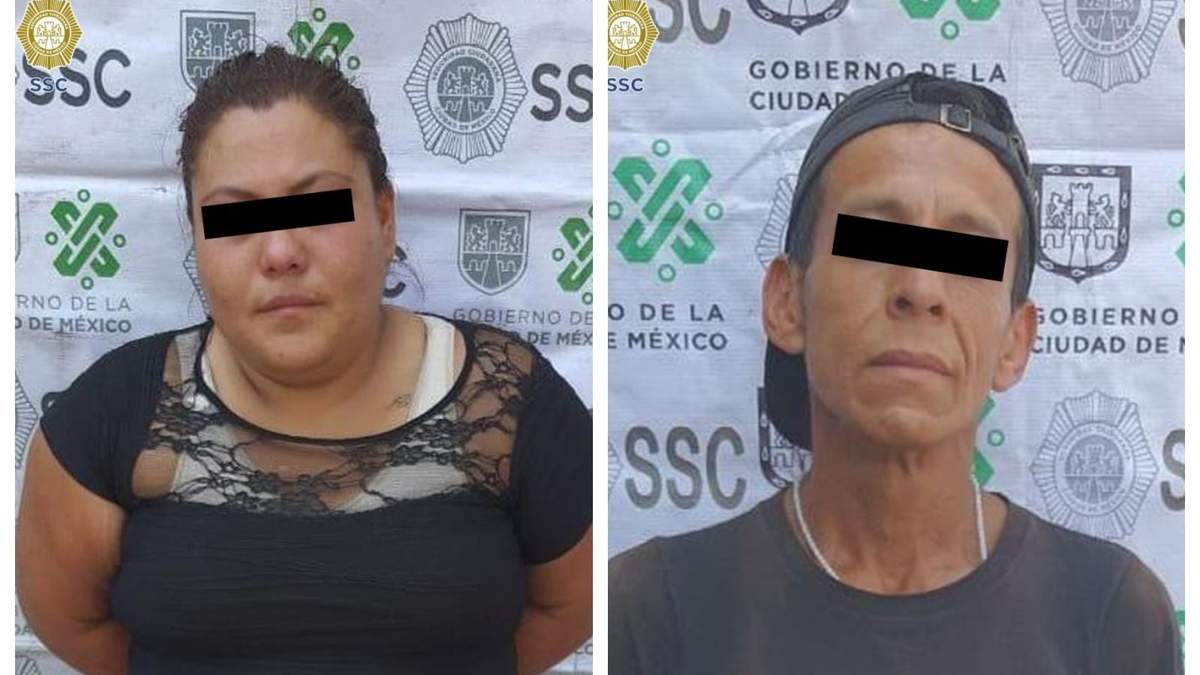 La mujer acusada de golpear a un adulto mayor estaba acompañada de un hombre