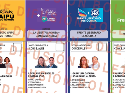 Atención: así es la boleta de candidatos para Maipú