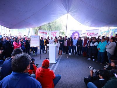 Clara Brugada dice que continuará los programas sociales de Sheinbaum