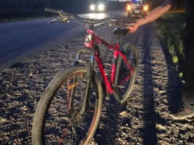 Un ciclista cayó en la Ruta 7 y aseguró que lo habían atropellado: la alcoholemia reveló 2,16g/l de alcohol en sangre