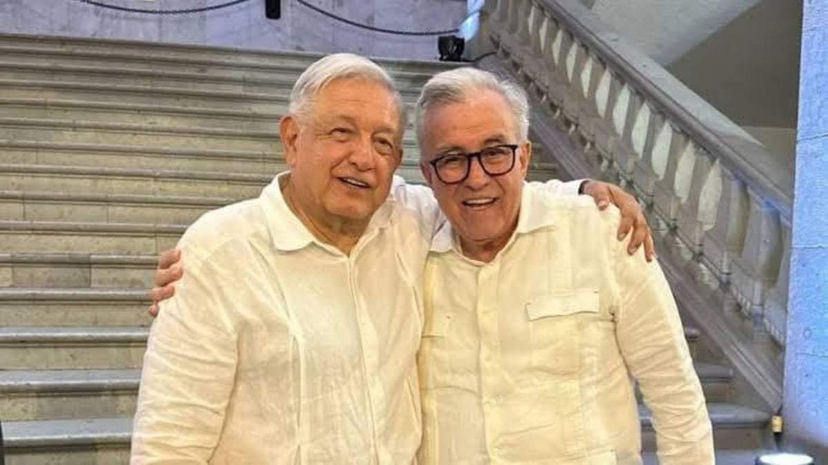 Andrés Manuel López Obrador y Rubén Rocha Moya