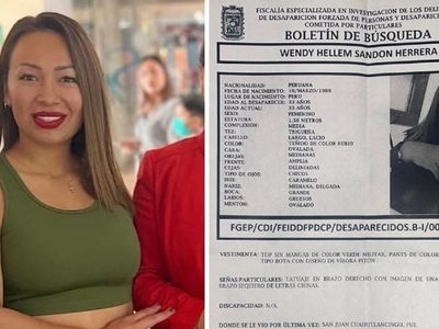 Hallan muerta a la peruana Wendy Hellem Sandon, reportada desaparecida en Puebla