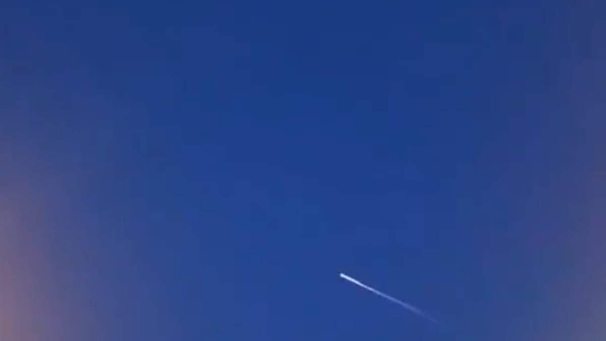 El meteorito captado desde Mission, Texas