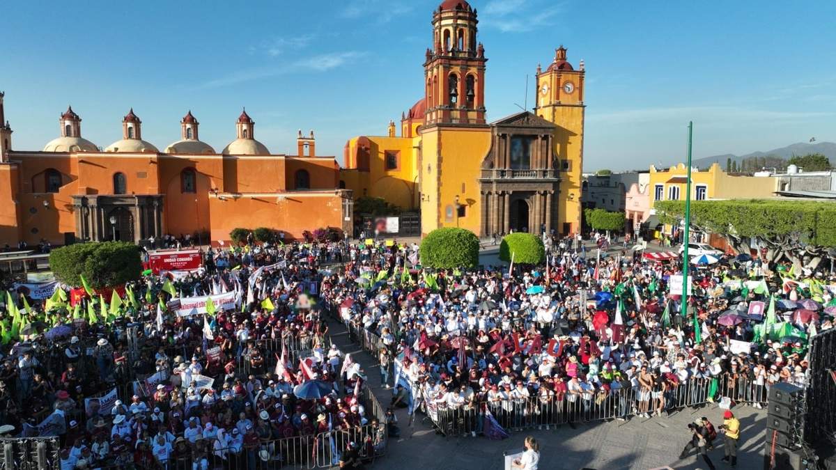 Claudia Sheinbaum en San Juan del Río