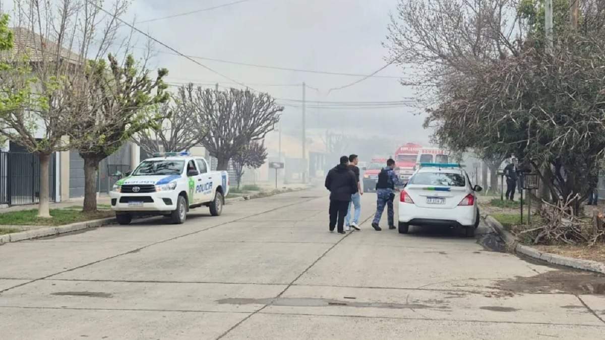 la explosión del depósito de pirotecnia causó pánico en General Roca. Fuente (ANRoca)
