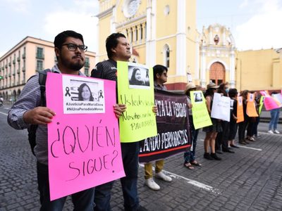 Se multiplican las protestas en Veracruz por el asesinato de María Elena Ferral