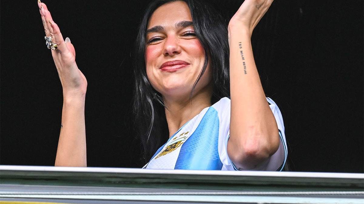 Dua Lipa en La Bombonera... podría ser título de un tema