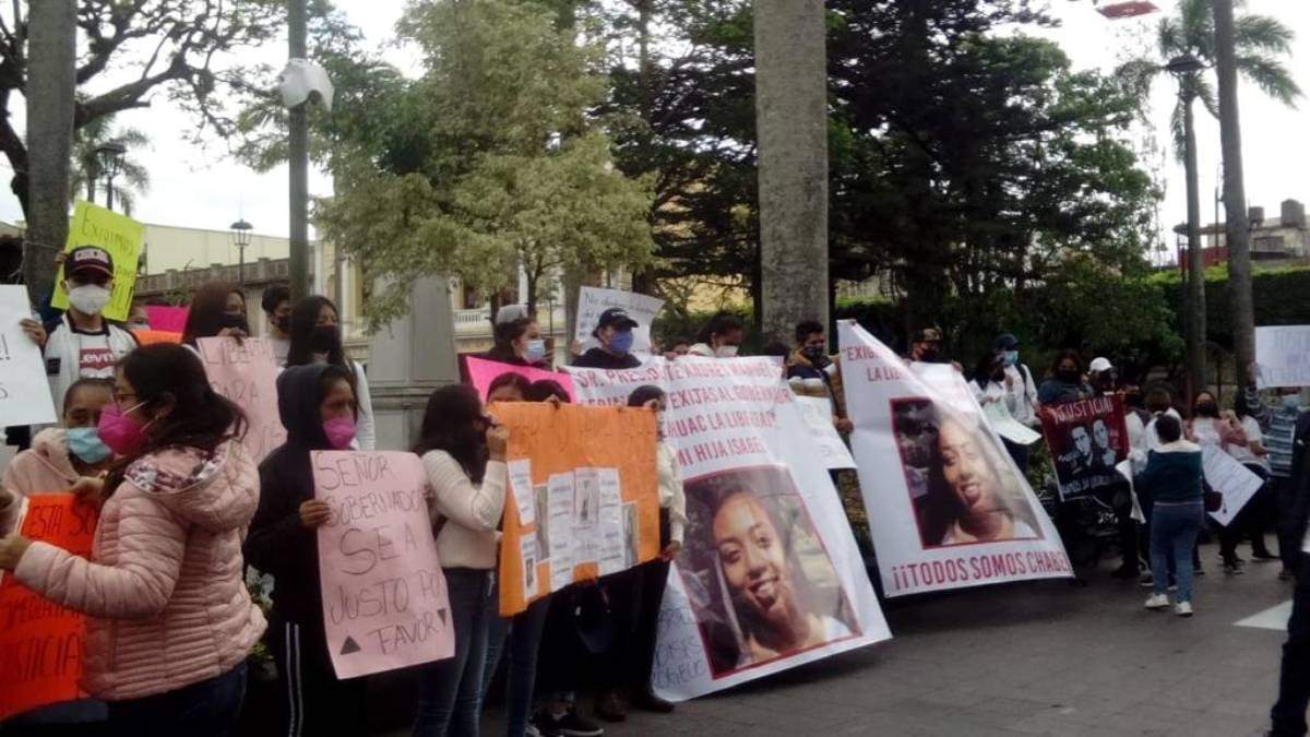 La manifestación en Orizaba