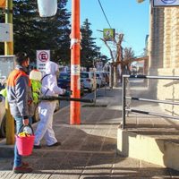 Zapala: intensifican tareas de desinfección en la ciudad