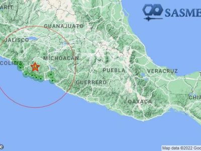 Confirman otro sismo de magnitud 4.6 en Coalcomán, Michoacán; se sintió en la CDMX
