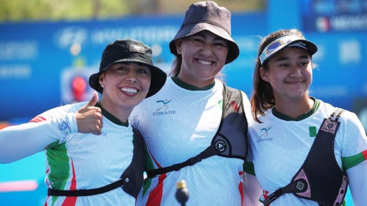 Aida Román, Alejandra Valencia y Ángela Ruíz, arqueras mexicanas