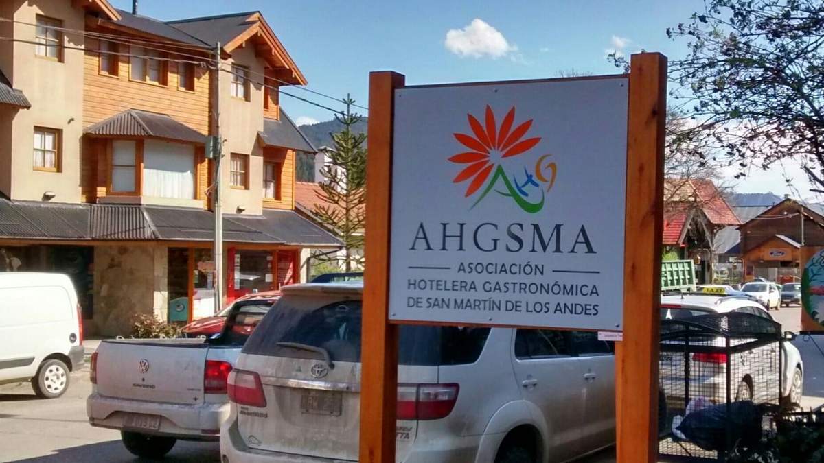 Sede de la Asociación Hotelera y Gastronómica de San Martín de los Andes. Fuente: (Twitter)