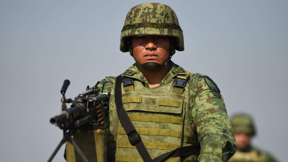 Un elemento del Ejército mexicano