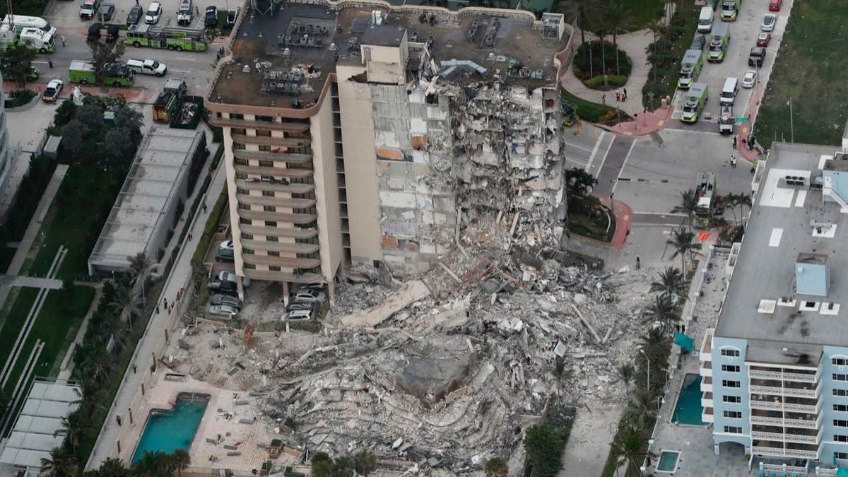 Edificio colapsado en Miami, Florida