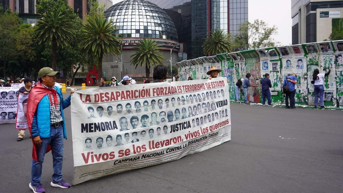 Marcha por el Día Internacional de las Víctimas de Desapariciones Forzadas en la Ciudad de México, este sábado 30 de agosto de 2025