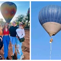 Actrices fueron testigos del incendio del globo en Teotihuacán; así lo describieron