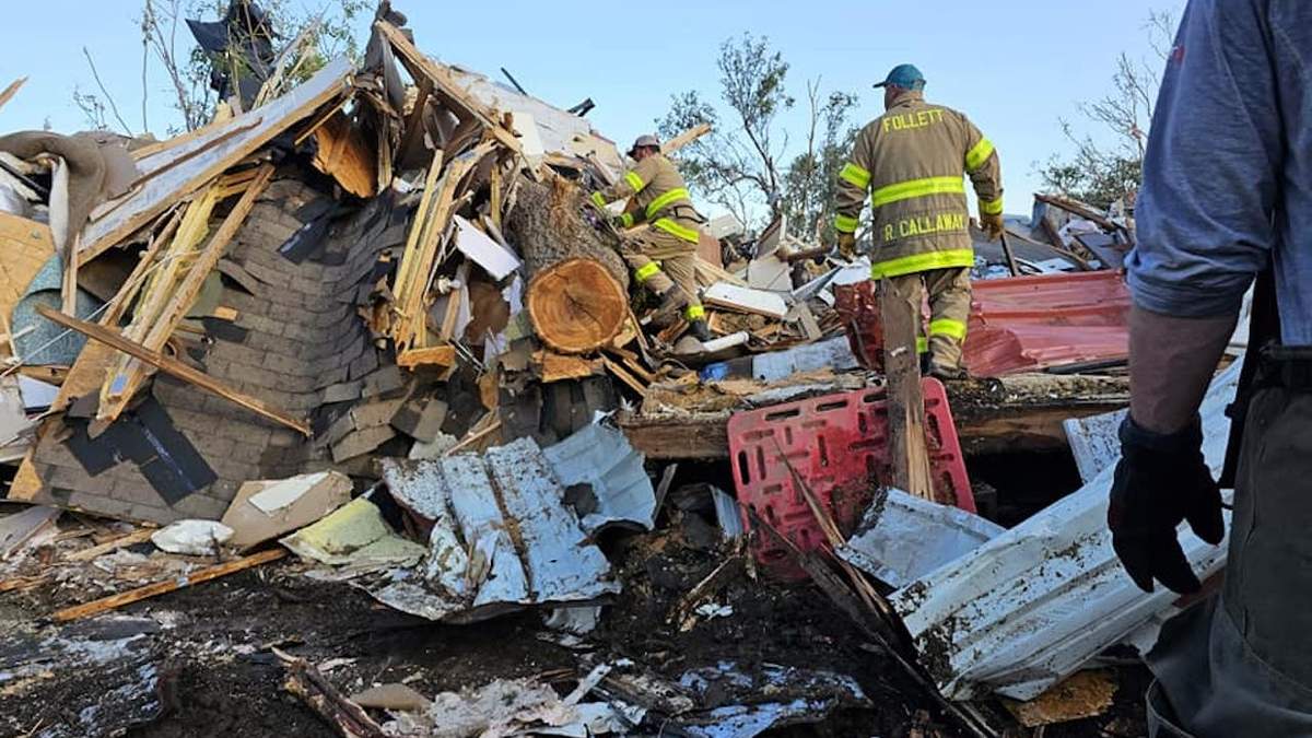 Destrucción en Perryton, Texas