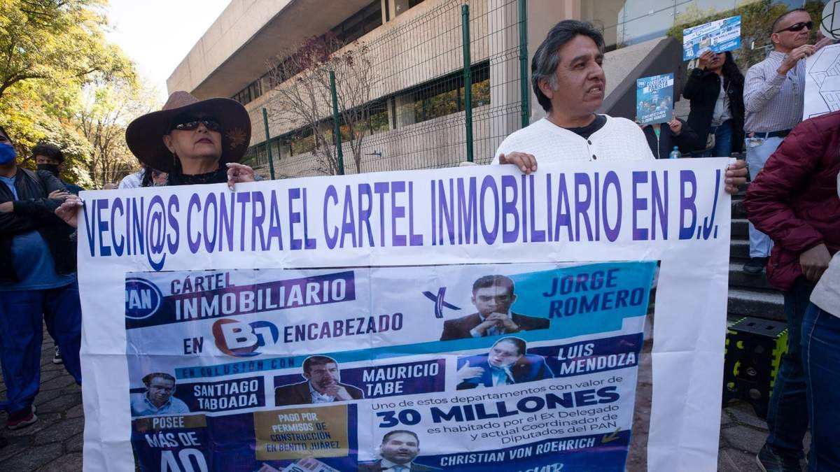 Protesta contra la corrupción inmobiliaria en la BJ