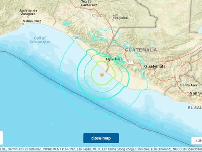 Sismo de magnitud 6.4 azota frontera entre México y Guatemala
